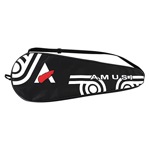 バドミントンラケットバッグ ラケットケース 3層 加厚 ラケットキャリーバッグ 防水 2本ラケット収納 部活バッグ 学校 体育 ラケット入れ スポーツバッグ 肩掛け ワンショルダーバッグ おしゃれ 軽量 練習 修学旅行 運動 男女兼用 黒