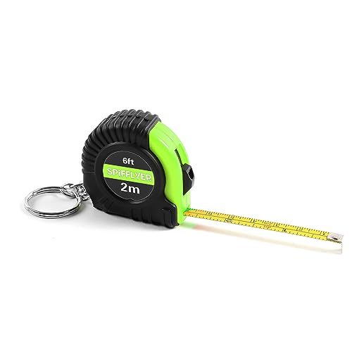 Spifflyer 22002 3 Pc Small Tape Measure Mini Measuring Tape Keychain 6Ft 2M thumb #1