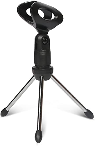 5 Core MINI TRIPOD MIC STAND Desk Mic Stand • Angle Adjustable Table Tripod • Portable Desktop Microphone Stand • Includes Universal Mic Holder • Compatible W Dynamic Handheld Microphones Mini Tripod Mic Stand cover