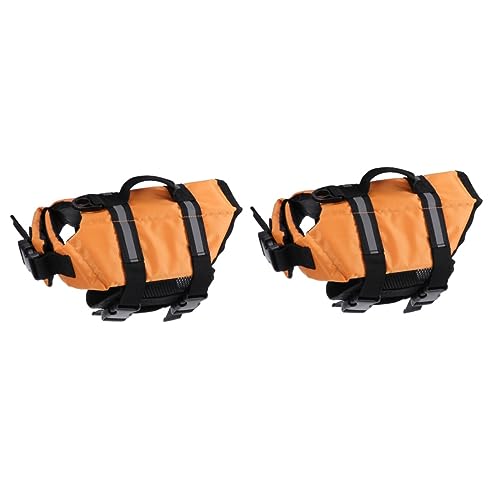 BUGUUYO 2個 ペットのライフジャケット 犬を乾かすための犬用バスタオル 犬のキャリア 犬のプール 犬用冷却バンダナ 犬用ウォーターディスペンサー ハスキー 犬用冷却マット ペットの救命具