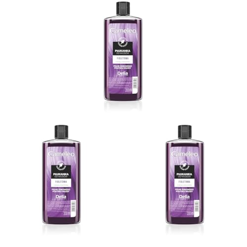 Delia Cameleo Violet Hair Coloring Toner with Lavender Water - 200ml (5293) E/12 (Paquete de 3)