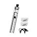 Produktbild Vaptio TYRO Vape Pen Kit mit 1500mAh Batterie 2,0 ml Zerstäuber Starter-Kit für elektronische Zigaretten Keine E-Flüssigkeit, kein Nikotin (Silber)