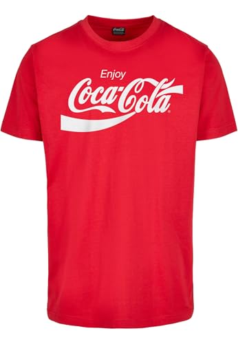 T-Shirt Merchcode Coca Cola Mc888 Homme avec Logo Imprimé Résistant