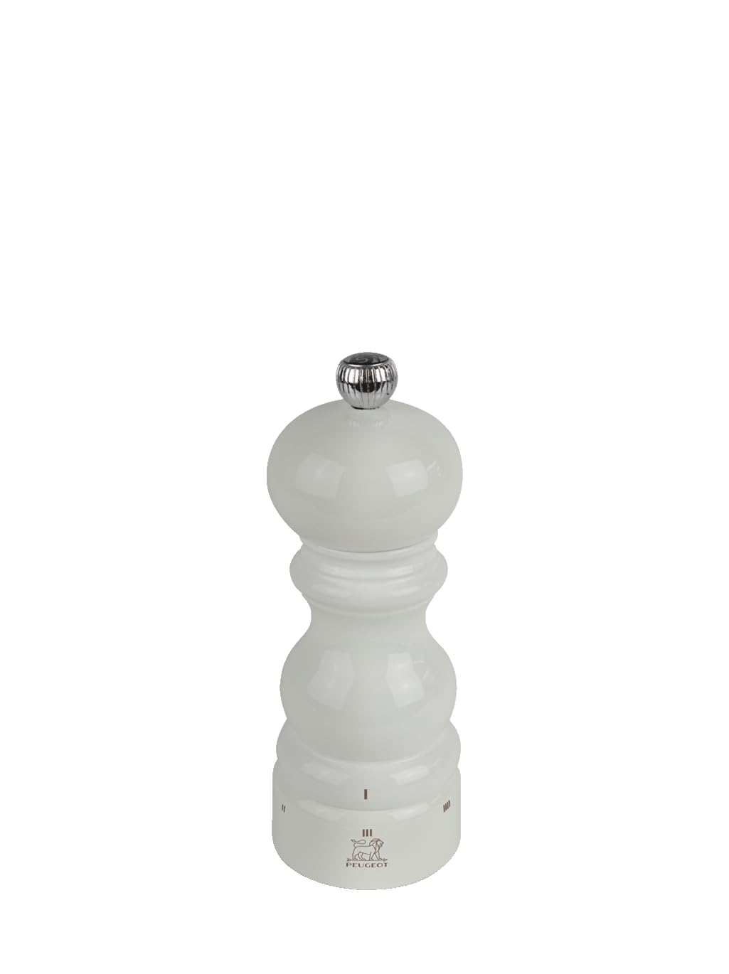 Peugeot Moulin à Sel Paris u'Select 15 cm - Mouture Prédéfinie, Bois PEFC, Gris Perle Laqué