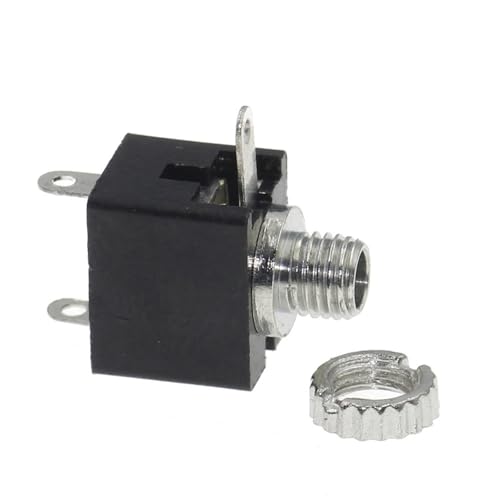 Conector de audio mono de 2.5 mm PJ-201M para instalar en paneles de sonido y proyectos de radio 4