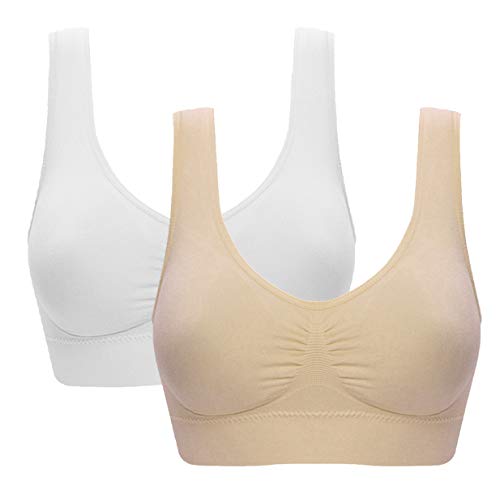 Image of Women's Comfort Workout Sports Bra Low-Impact Activity Sleep Bras