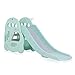 Baby Vivo Tobogán Parque para Infantil Niños Recto Diapositiva Interior y Aire Libre Juguetes Jardín Coche Turquesa/Gris