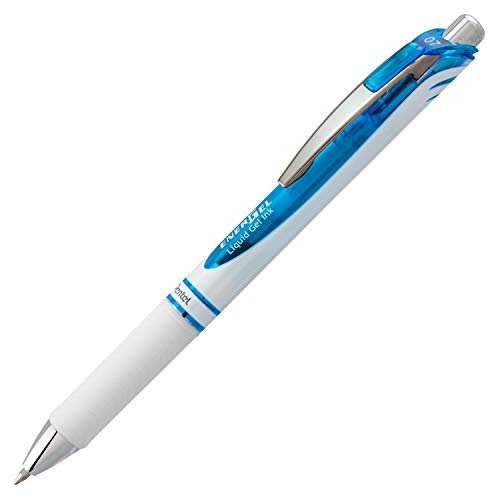 Bolígrafo Pentel EnerGel Pearl Gel Líquido Retráctil 0.7mm Azul 12p miniatura 3