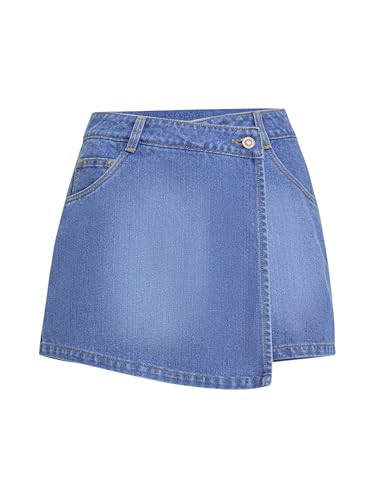 Image of Miss Chase Women's Regular High Rise Above Knee Stretchable Denim Shorts