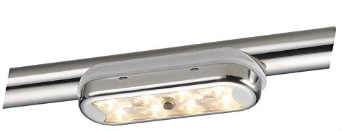 OSCULATI Lampada da soffitto compatta Bimini 8 LED HD sfondo arrotondato con interruttore