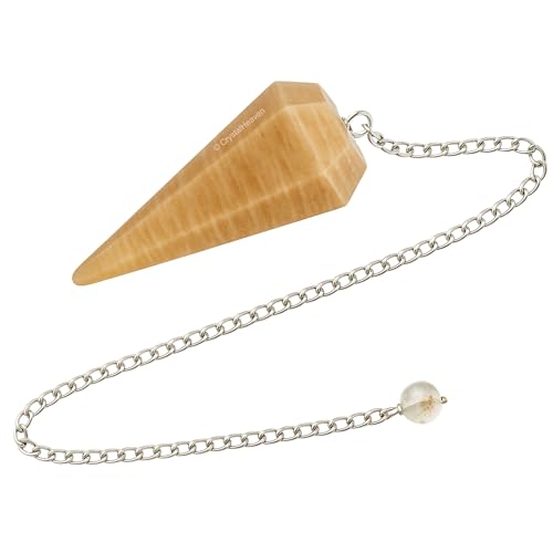 Image of Cream Moonstone Pendulum Dowsing Tool
