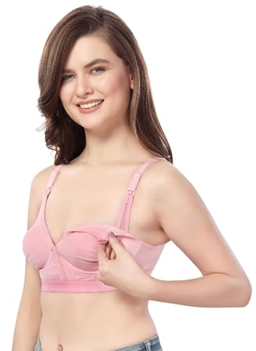 Image of Fabme Women's Cotton Nursing, Maternity, Feeding, Seamless Regular Bra