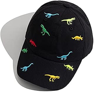iNszkoos 2-6 Years Children's Dinosaur Baseball Cap Summer Sun Hat for Kids, Unisex Cotton Embroidered UV Protection Hat Golf Baseball Sports Cap Beanie Hat for Boy Girl Baby Infant Toddler