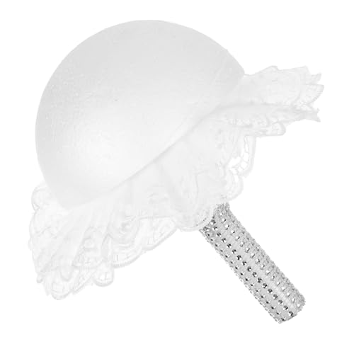 VILLCASE DIY Wedding Flower Stand Foam Holder Lace Collar for Unique Bridal Bouquet