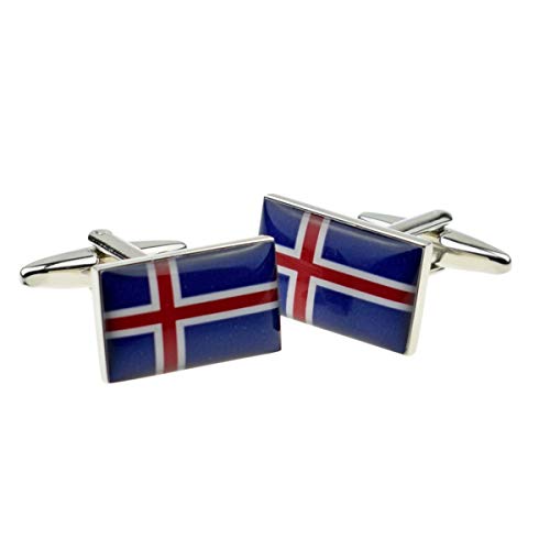 Mancuernillas para hombre bandera Islandia