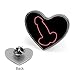 Penis Cute Heart Lapel Pin Brooch Badge Clothes Jewelry Accessories for Men Women