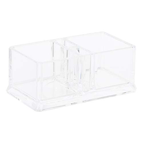 Cabilock 1pc Transparent Acrylic Tea Bag Organizer Multi-compartment Storage Box for Household Use for Storing Tea Bags Sugar Packets and More for Kitchen and Pantry Organization