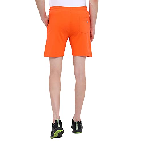 Image of AM SWAN Mens Premium Cotton Colourblocked Printed Stylish Comfort Knee Length Shorts