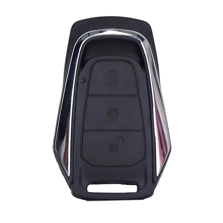 Smith Keys® 3-Button Remote Car Key Shell Front Half Case Compatible with Mahindra KUV100 Fit Replacement Key Housing Cover | Black & Silver (No Electronics)-image-17