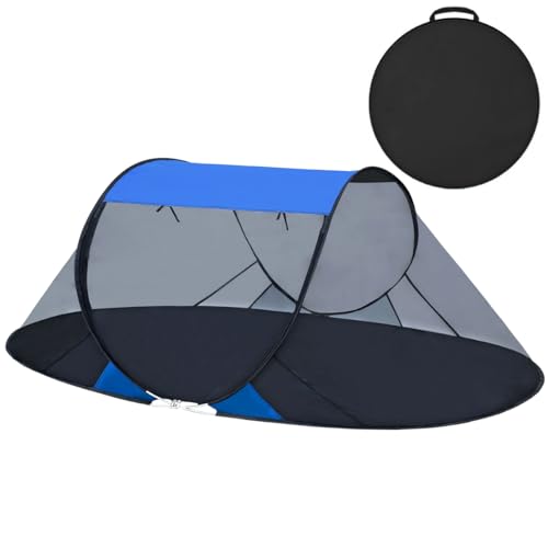 Akiky Pop Up Mosquito Tent for Camping,1 Person Camping Tent with Bug Screen Tent,Mosquito Net Foldable Portable for Adults Kids (Blue)