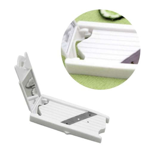 LIFKOME Cortador De Cortador Calabacin Laminas Rebanadora Para Frutas Con Espejo Para Cortar Verduras Fácil De Usar y Limpiar