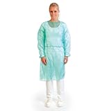 FRANZ MENSCH 100 Stück Hygostar Kittel Med mit Armgummi | PP, Karton, grün, L...