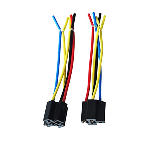 Enchufe de relé de 12V con cables premontados: kit de 5 conectores estables