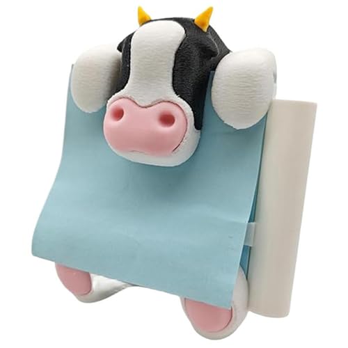 Porte-notes collant vache pop-up et son support stylo intégré - 2