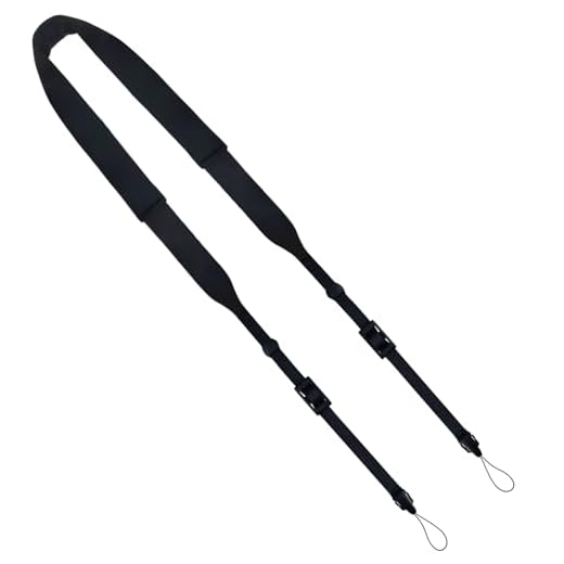 CHMETE Washable Soft Neoprene Camera Neck Strap (Black)