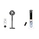Levoit 20 dB Floor Fan with Intelligent Control via App and Alexa, 30 m, 2465 m³/h Tower Fan with Advanced Sleep Mode, Fan Quiet 12 Hour Timer 4 Modes 5 Speeds Automatic Operation with Sensor
