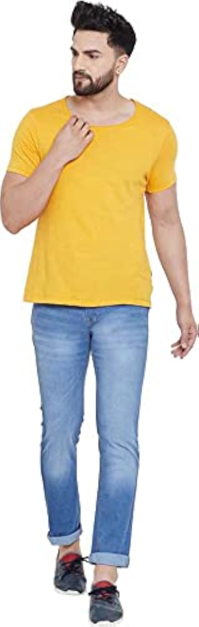 Pack of 2 Regular Fit Stretchable Denim Jeans for Men, Grey & Light