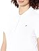 Nautica Women's 5-Button Short Sleeve Breathable 100% Cotton Polo Shirt Shirt, Bright White, X-Large