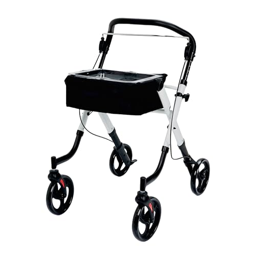 FamilyRoots シルバーカー 軽量 折り畳み 手押し車 高齢者向け 歩行器 介護 買い物カート ショッピングカート トレイ付き お散歩 歩行補助 老老介護