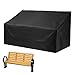 Mequou Gartenbank Abdeckung, Abdeckhauben Für Bänke 2/3/4 Sitzer Gartenbank Abdeckung Mit Verstellbare Nylon-Zugbänder, 210D Oxford-Stoff Wasserdicht, Winddicht Für Patio-Sofas