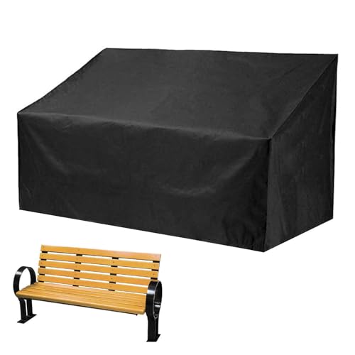 Mequou Gartenbank Abdeckung, Abdeckhauben Für Bänke 2/3/4 Sitzer Gartenbank Abdeckung Mit Verstellbare Nylon-Zugbänder, 210D Oxford-Stoff Wasserdicht, Winddicht Für Patio-Sofas