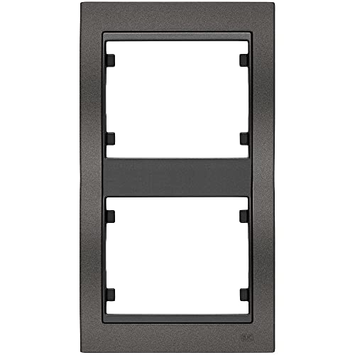 Marco de 2 elementos vertical BJC Mega Negro Ébano Cosso, sofisticación minimalista 22102-NEC 2