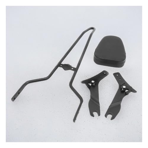 Respaldo trasero desmontable Touring con cojín ergonómico negro para Road King 2009-2023