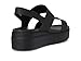 Crocs Brooklyn Low Wedge for Women - Adjustable Buckle Heel Straps with Pushpin Closure, Flexible, and All-Day Wear Black/Black 7 M
