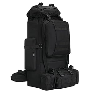 King’sGuard 100L Camping Hiking Backpack Molle Rucksack Military Camping Backpacking Daypack