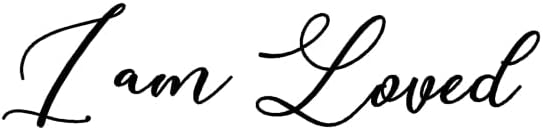 Miniatura 4 de I AM Loved - Calcomanía de vinilo de 9 x 2 pulgadas, positiva, inspiradora, moderna, espejo motivacional, arte de pared, sala de estar, ventana