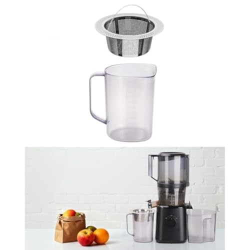 Fine Pulp Strainer for Cold Press Juicer - for Stainless Steel Filter with Deep Cone Design, 5.43 in Rim, Compatible with for Most Brand Juicers
