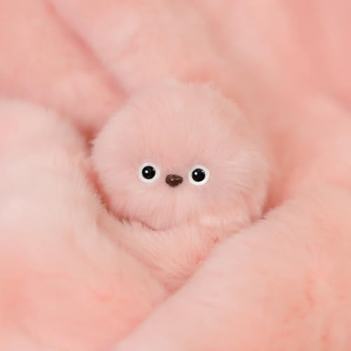 Image of JB'S LAND Cute Owl Plush Toy for Backpack & Handbag Decoration with Singing & Head-Turning Action - Soft Furry Stuffed Owl Hanging Pendant for Kids Room Decor Birthday Gift (Pink)