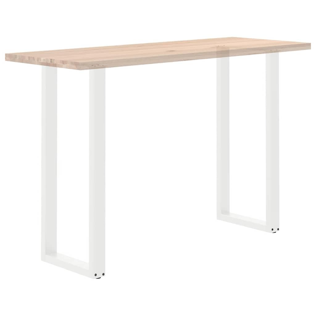 vidaXL Patas para Mesa de Bar en Forma de U (2 Unidades), Color Blanco, 40 x (110-111) cm, Acero