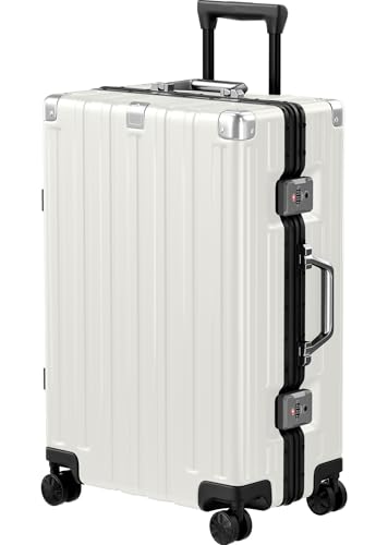 Krute 24" Aluminum Zipperless Spinner Hardshell Suitcase