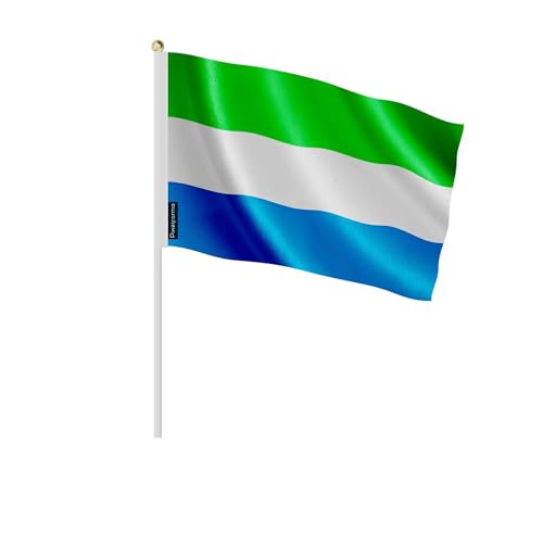 Mini drapeau Sierra Leone aux finitions soignées en lot de 100 pièces