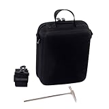 Totority Shoulder Bag Storage Case Portable Handle Adjustable Buckle Durable Metal Zipper
