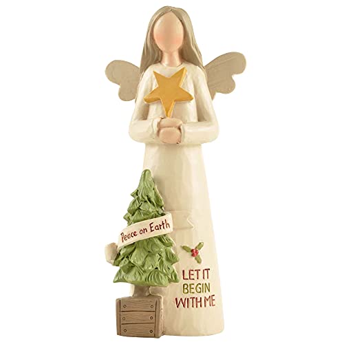 Feather & Grace Holding Heart, Figurine for Women & Men, Sta