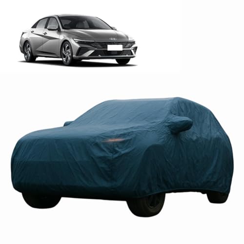 Image of Dust Resistant Car Body Cover Compatible for Hyundai Fludic | All Weather Protection Car Cover | Triple Stitched Fully Elastic Ultra Surface Body Protection |
