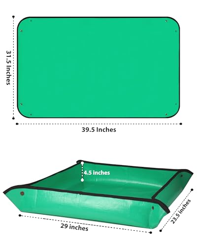 image for HKZ Repotting Mat for Indoor Plant - 39.5'' x 31.5'' Planting Soil Mes