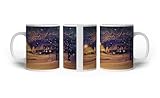 deyoli Motivetasse Schneebedeckte Wohnsiedlung – friedliche Winterruhe 300ml, aus weißem Keramik/Kaffetasse/Geschenkidee